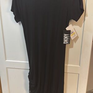 DKNY Classic Black Short Sleeve Dress Size Medium